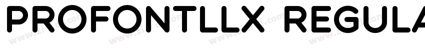 ProFontllx Regular字体转换